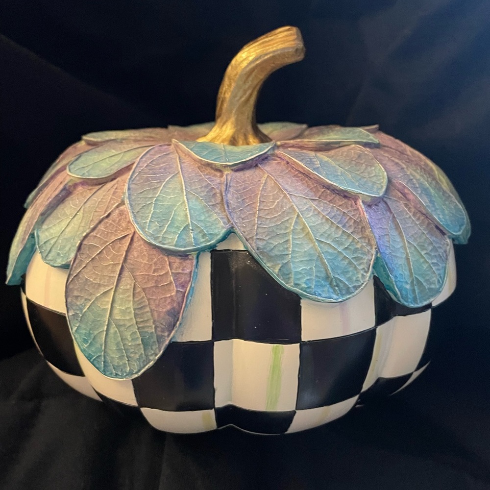 Mackenzie Childs foliage pumpkin small new